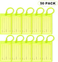 50 Pack Luggage Tags for Suitcases, Airplane Travel Essentials for Flying, International Travel Must Haves, and Luggage Accessories by Sodsay