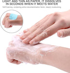 50Pcs Blue Portable Soap Sheets,Water Soluble Hand Washing Bath Scented Paper Camping Soap and Shampoo for Outdoor,Camping Hiking Mini Portable Travel Paper Sheets Disposable Personal Care
