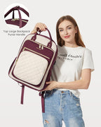 LOVEVOOK Laptop Backpack for Women, Fashion Travel Work Commuter Backpack Purse with USB Port, Lightweight Casual Daypacks, Nurse Teacher College Computer Bag, Fit 15.6" Laptop