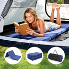 ABORON XXL Camping Cot with 2in Memory Foam Mattress, 900LBS Heavy Duty Sleeping Cot for Adults, Extra Wide Sleeping Cot, 1200D Double Layer Oxford Cot for Camping, Guest, Office Nap