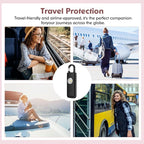 Rechargeable Personal Alarms for Women - Christmas Birthday Gifts for Women, Stocking Stuffers for Teen Girl, Daughter, Safety Keychain Flashlight, Siren Alarm, Travel College Essentials (Black)
