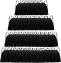 Grneric Drawstring Backpack Bulk 42 Pcs String Backpack Drawstring Bags Cinch Bag Sackpack for Men Women Gym (Black)