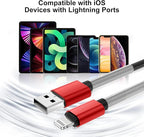 [ Apple MFi Certified ] iPhone Charger 6ft, Long Lightning to USB Cable 6 Feet, Fast Apple Charging Cable Cord 6 Foot for iPhone 14 Pro Max/13 Pro Max/12 Mini/11 Pro/11/XS/XR/8/7/6s/iPad,Air