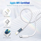 USB C to Lightning Cable 3FT 2Pack [Apple MFi Certified], Power Delivery iPhone Cables Type C iPhone Charger Cord Fast Charging Compatible iPhone 14 13 12 11 Pro Max X XS XR 8 7 6s Plus SE