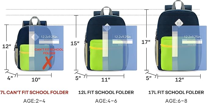 mibasies Toddler Backpack for Boys 2-4: Preschool Backpacks for Boys - Cute Kids Backpack