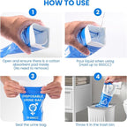 Disposable Urine Bag, 12PCS Pee Bags for Travel for Women Men, 900ML Portable Urinal Bags and Vomit Bags, 2026 Unisex Urinal Bag for Camping, Road Trip, Traffic Jam, Pregnant, Kid, Patient
