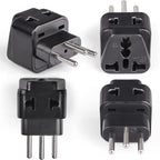 OREI Switzerland Power Plug Adapter, 2 in 1 USA Grounded Connection - Universal Socket - Type J - 4 Pack - Perfect for Cell Phones, Laptops, Chargers & More