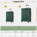 Merax Luggage Sets 20/28 Inch Hard Shell Suitcase Sets with Bags