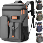 BAGPARKK Insulated Cooler Backpack,33/45 Cans Multifunctional Double Deck Leakproof Cooler Bag with Sternum Strap,Large Capacity Lightweight Travel Camping Beach Backpack