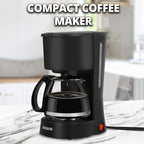 Aiwa 22 fl. oz. Compact Coffee Maker with Reusable Filter and Indicator Light