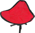 Travel Folding Camping Stool, Use Height 14" and Max Weight 210 lbs Outdoor Portable Party Chair Fishing Chair Seat for Camping Fishing Hiking Gardening and Beach Painting（Red）