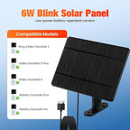 Solar Charger for Ring Doorbell,Ring Solar Panel for Video Doorbell 3/3 Plus/4,Battery Doorbell Plus/Pro(U-Shaped Port)