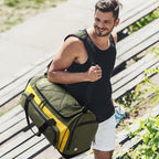 MIER Large Gym Bag for Men Sports Duffle Bag with Shoe Compartment 60L Lightweight Duffel Bags for Workout Fitness Travel