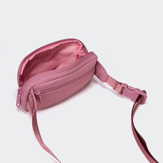 Pander Mini Belt Bag – Ultra Compact, Fits 6.7” Phone, Lipstick, Earbuds, Essentials, Small Crossbody Waist Purse, Lux Lavender