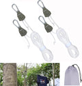 Vigorport Retractable Travel Clothesline, Portable Clothes Line Heavy Duty Rope Pully System with Carabiner for Outdoor Camping, Cruise Ships, Indoor Backyard, Balcony (19Ft, 2 Pack)