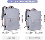 coofay Large Travel Backpack For Women Airline Approved Carry On Backpack Flight Approved Waterproof Sports Luggage Backpack Casual Daypack Small Hiking Backpack
