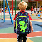 WZLVO Kids Luggage for Boys and Girls, Cute Dinosaur Unicorn Rolling Wheels Suitcase for Toddler Children