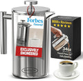 SterlingPro Stainless Steel French Press Coffee Maker 1 L (34 oz) Mirror – Double Walled Insulated Large Coffee Press, Durable Design Keeps Drinks Hot, Easy to Use and Clean for Rich Flavor Brewing