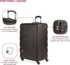 SwissGear 7366 Signature Hardside Expandable Luggage with Spinner Wheels, TSA Lock, Chocolate, Checked-Large 27-Inch