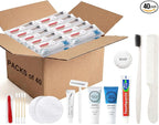 40 Kits Travel Toiletry Kit Bulk, 9-in-1 Disposable Personal Hygiene Kit, Basic Toiletry Kits for Men Women, Homeless Care Supplies Charity Kit for Guest, Hotel, Camping, Travel, Donation