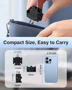 K KASONIC - 3-Outlet Grounding Adapter, Multiple Plug Outlet Extender, Power Splitter, [ETL Listed] Heavy-Duty Grounded Power Tap - 4 Pack, Black