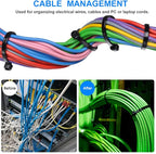 Zip Ties 8 inch Black Zip Ties 5000 Pack(5×1000), Wire ties with 50lb Tensile Strength, UV Resistant Cable Ties, Self-locking Plastic Ties for Indoor and Outdoor Use, by Tantti.