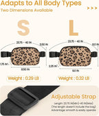 Vankor Cute Leopard Fanny Packs for Women Cross Body Corduroy, Leopard Belt Bag for Women Crossbody Stylish Waist Pack Purse for Travel, Hiking, Workout, Running