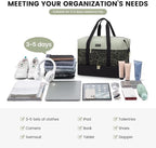 LOVEVOOK Weekender Bag, Large Travel Duffel Bag for Women with 2 Packing Cubes, Carry on Overnight Bag with Shoe Compartment, Mom Hospital Bags for Labor and Delivery