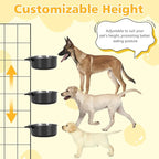 Dog Crate Water Bowl No Spill 2 Pack,Stainless Steel Dog Bowls for Food and Water, Pet Kennel Hanging Dogs Food Bowls for Medium/Large Dogs and Cats (7.1"x2.6" & 6.3"x2.6", Black)