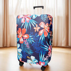 WUJIAONIAO Travel Luggage Cover Baggage Suitcase Cover Protector Skins 18-32 Inch (Flower, M (for 22-24 inch luggage))