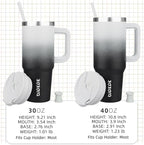 BJPKPK 30 oz Insulated Tumbler With Lid And Straw Stainless Steel Tumblers Cup With Handle For Women And Men,Day And Night