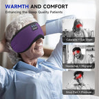 TOPOINT Sleep Mask Headphones Bluetooth Wireless 5.4, Breathable Cotton Eye Mask for Sleeping Side Sleepers Travel Music Headsets with Microphone Handsfree Men Women