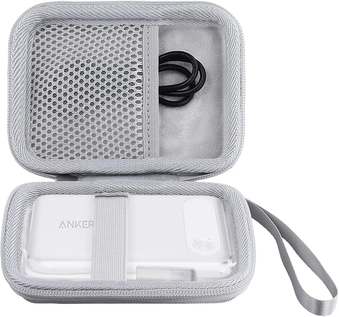 khanka Hard Case Replacement for Anker Power Bank, 10,000mAh 10K 22.5W Portable Charger,Case only. (White)