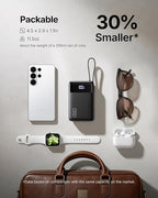 INIU 20000mAh Power Bank, Small 45W PD Fast Charging Portable Charger with Built-in USB C Cable, Flight-Safe Travel External Phone Battery Pack for iPhone 17 16 Pro Max Samsung S25 S26 Google iPad etc