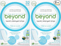 Beyond Laundry Detergent Strips [32 strips] - Free & Clear - Eco-friendly, Hypoallergenic. Travel friendly. Dissolvable Strips.,(Pack of 2)