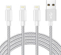 Ximytec Lightning Cable [MFi Certified] 3Pack 10FT iPhone Charger Cord Fast Charging Cable Compatible with iPhone 14 13 12 11 Pro Max 11 XS Max XR X 8 iPad,Silvergray