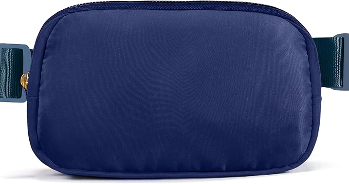 Belt Bag Zipper Fanny Pack Crossbody Bags for Women,Fashion Nylon Waist Packs, Water Repellent Two Way wear with Adjustable Strap Gifts for Teenage Girls Women Men(Royal blue)