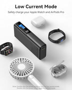GREPRO Laptop Power Bank, 20000mAh 3-Port Travel Essential Portable Charger with 100W USB-C Port, Aluminum Alloy Unibody Fast Charging Battery Pack for iPhone 17/16/15/14 Series, MacBook, Samsung