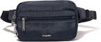 Baggallini Securtex Anti-theft Belt Bag 8.8"x5.5" Crossbody Fanny Pack for Women RFID Wallet Locking Zipper Travel Purse
