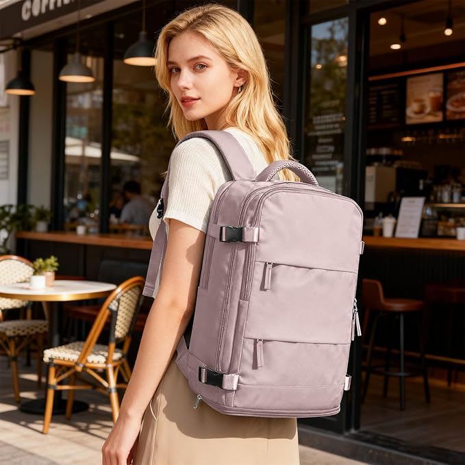 coofay Large Travel Backpack For Women Men Airline Approved Carry On Backpack Flight Approved Waterproof Sports Backpack Casual Daypack Hiking Backpack