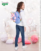 Naturally KIDS 【Upgraded】 Medium Backpack w Removable Pink Unicorn Toy for Girls Age 4-7 | Side & Inner Pockets, Reflective Logo, Name Tag | Unicorn Gifts for 5 Year Old Girls – Medium size