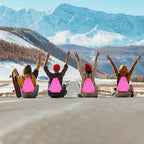 PLULON 2Pcs Drawstring Bags Bulk Pink Drawstring Backpack String Backpack Cinch Sack Sport Gym Backpack Bags for Yoga Traveling Outdoor Sports
