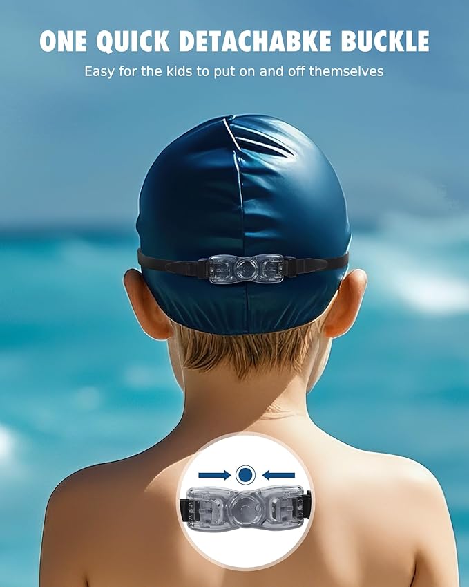 Aegend Swim Goggles for Kids Youth 3-14 Anti-Fog Anti-UV Comfort Fit Goggles for Swimming