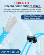 Swim Goggles, Polarized Adult Swimming Goggles Bungee Strap No Hair Pulling Anti-fog Pool Goggles for Men Women