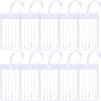 10 Pack Luggage Tags for Suitcases, Airplane Travel Essentials for Flying, International Travel Must Haves, and Luggage Accessories by Sodsay