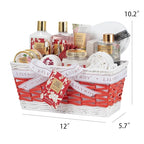 Gifts for Women, 17Pcs Mothers Day Gift Basket for Mom - Rose Bath and Body Spa Gift Basket, Skin Care Set for Women | Relaxing Care Kit for Christmas, Birthday, Valentines Day, Anniversary Gifts