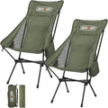 Overmont Oversized Camping Chair for Adults - 400lbs Support Heavy-Duty Padded Seat Outdoor Portable Folding Chair with Cooling Bag Cup Holder Carry Bag Comfortable for Sport Garden Beach Fishing Lawn