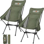 Overmont Oversized Camping Chair for Adults - 400lbs Support Heavy-Duty Padded Seat Outdoor Portable Folding Chair with Cooling Bag Cup Holder Carry Bag Comfortable for Sport Garden Beach Fishing Lawn