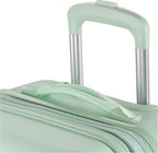 SwissGear 7366 Signature Hardside Expandable Luggage with Spinner Wheels, TSA Lock, Cup-Holder, Clearly Aqua, Carry-On 19-Inch