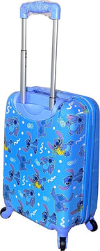 Fast Forward Kids Licensed Hard-Side 21" Spinner Luggage Lightweight Carry-on Suitcase Stitch I